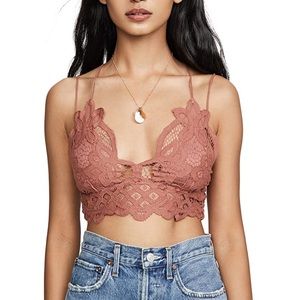 Free People Rusty Rose Lace Bralette